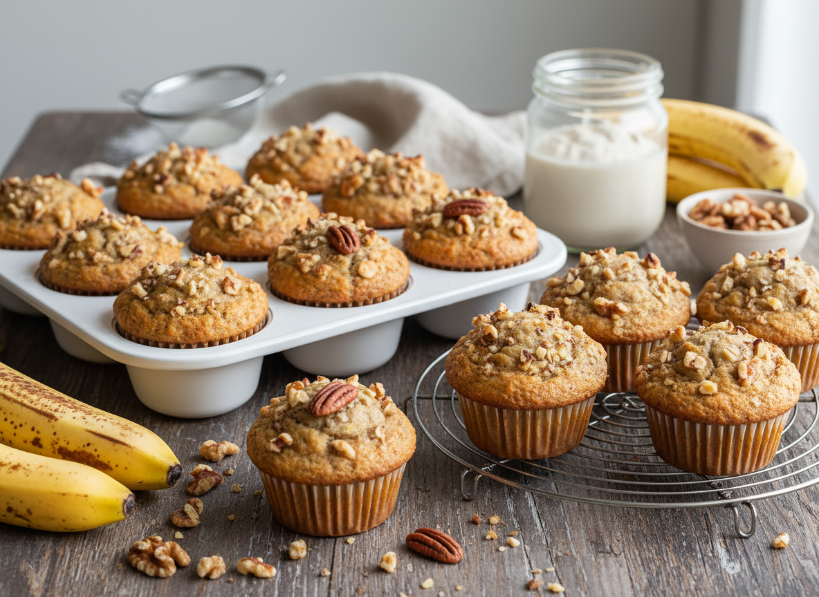 Sourdough Muffins Banana Nut 4 for $10