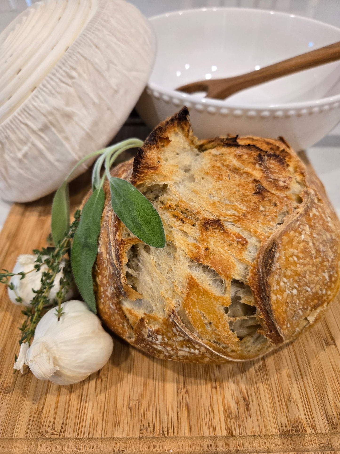Sourdough Bread Italian Garlic