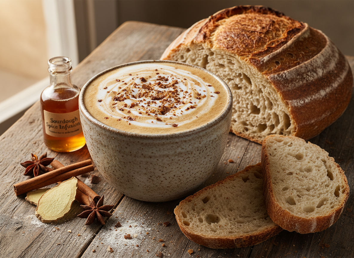 Sourdough Bread Chai Latte