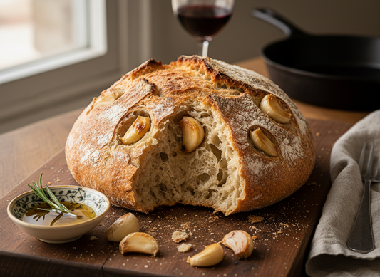 Sourdough Bread Roasted Garlic